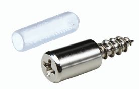 Shelf Driven Supports with Rubber Sleeve 7.5 x 25mm